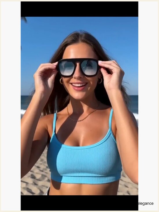Vintage Square Sunglasses UV400 Retro Punk Shades